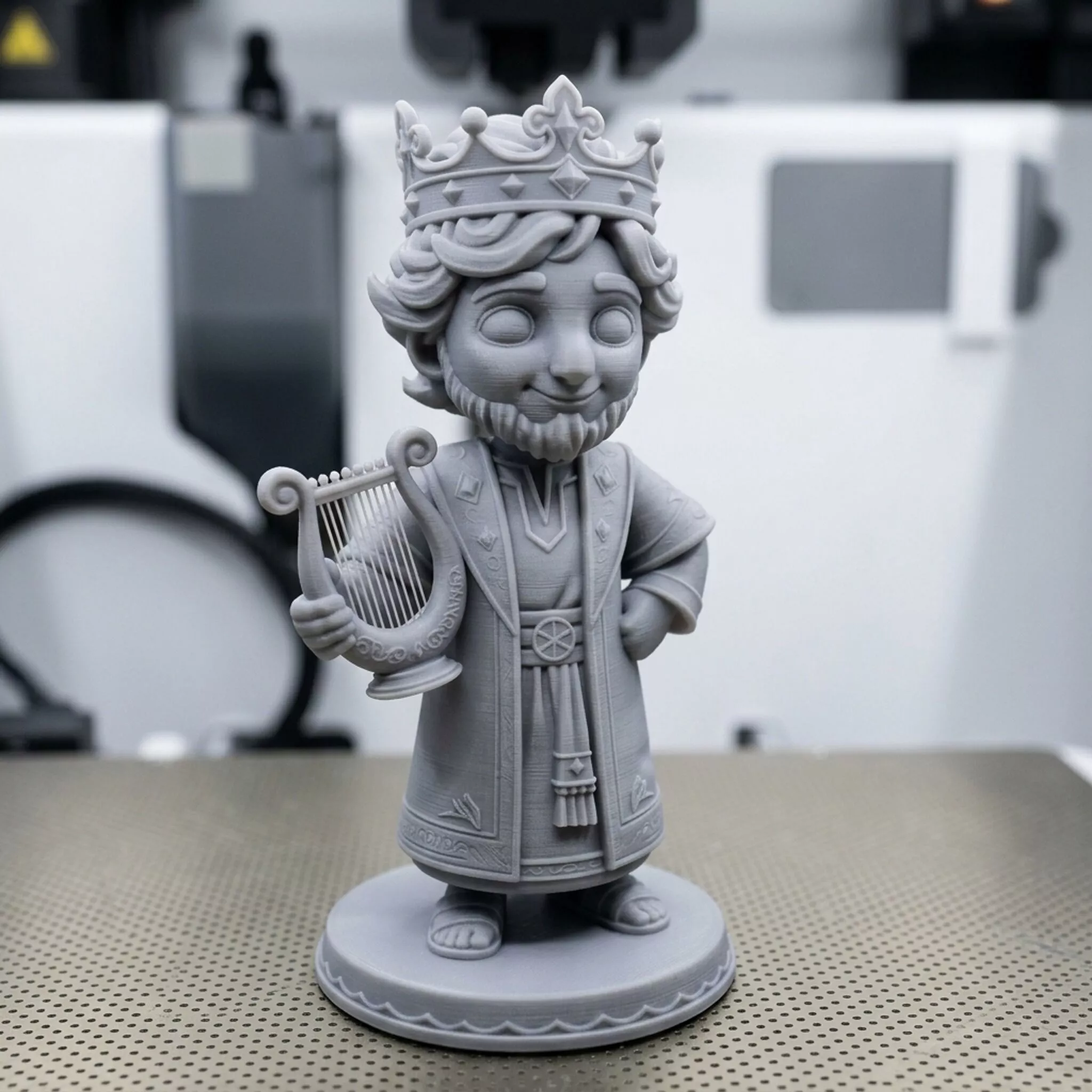 King David Holding Harp 3D print model