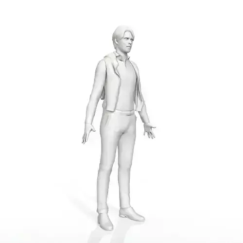 Business man with a bear in a vest