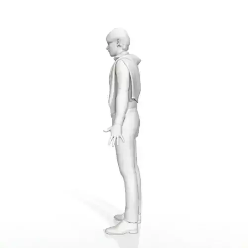 Business man with a bear in a vest