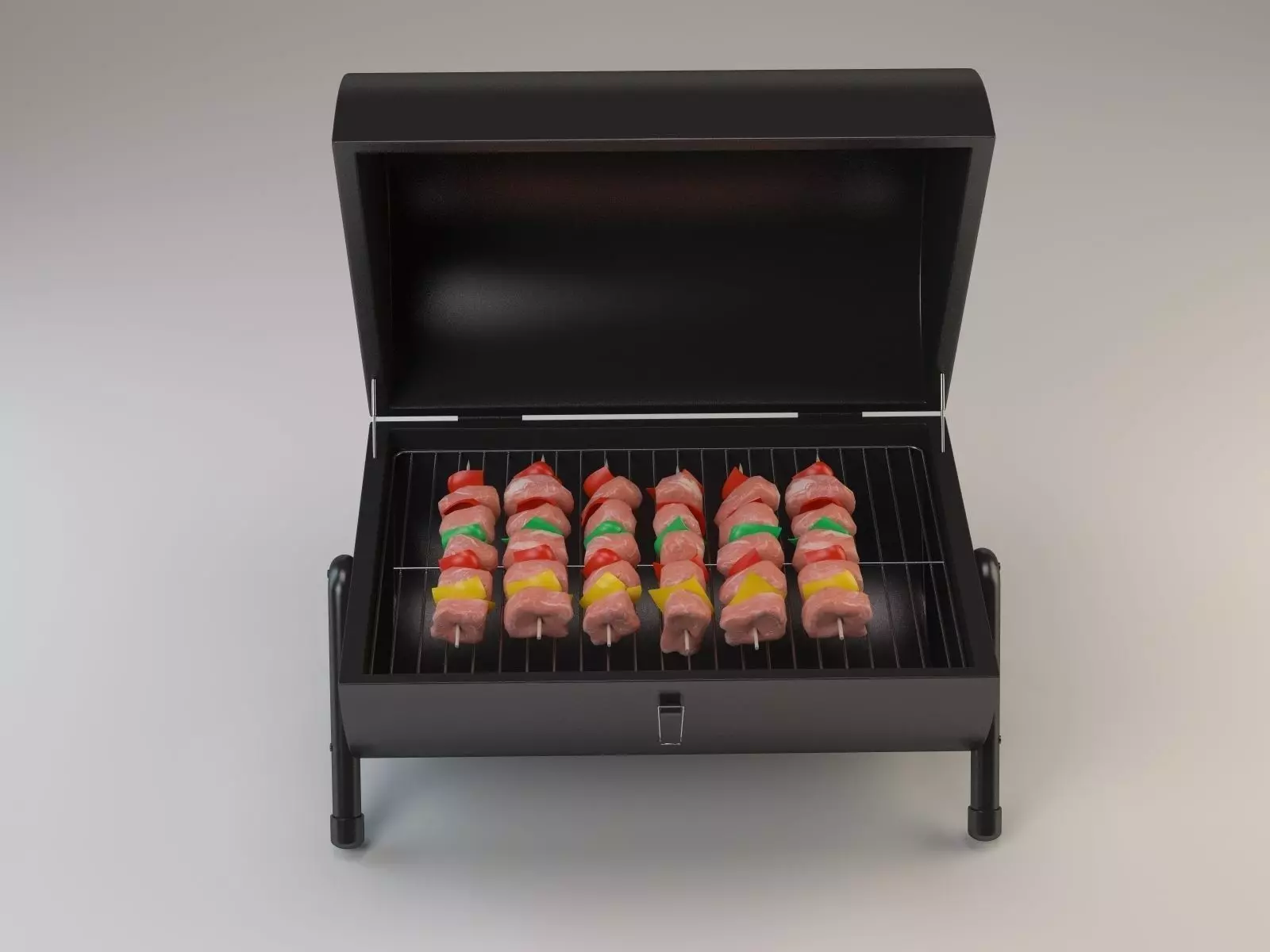 Shish kebab 3D model