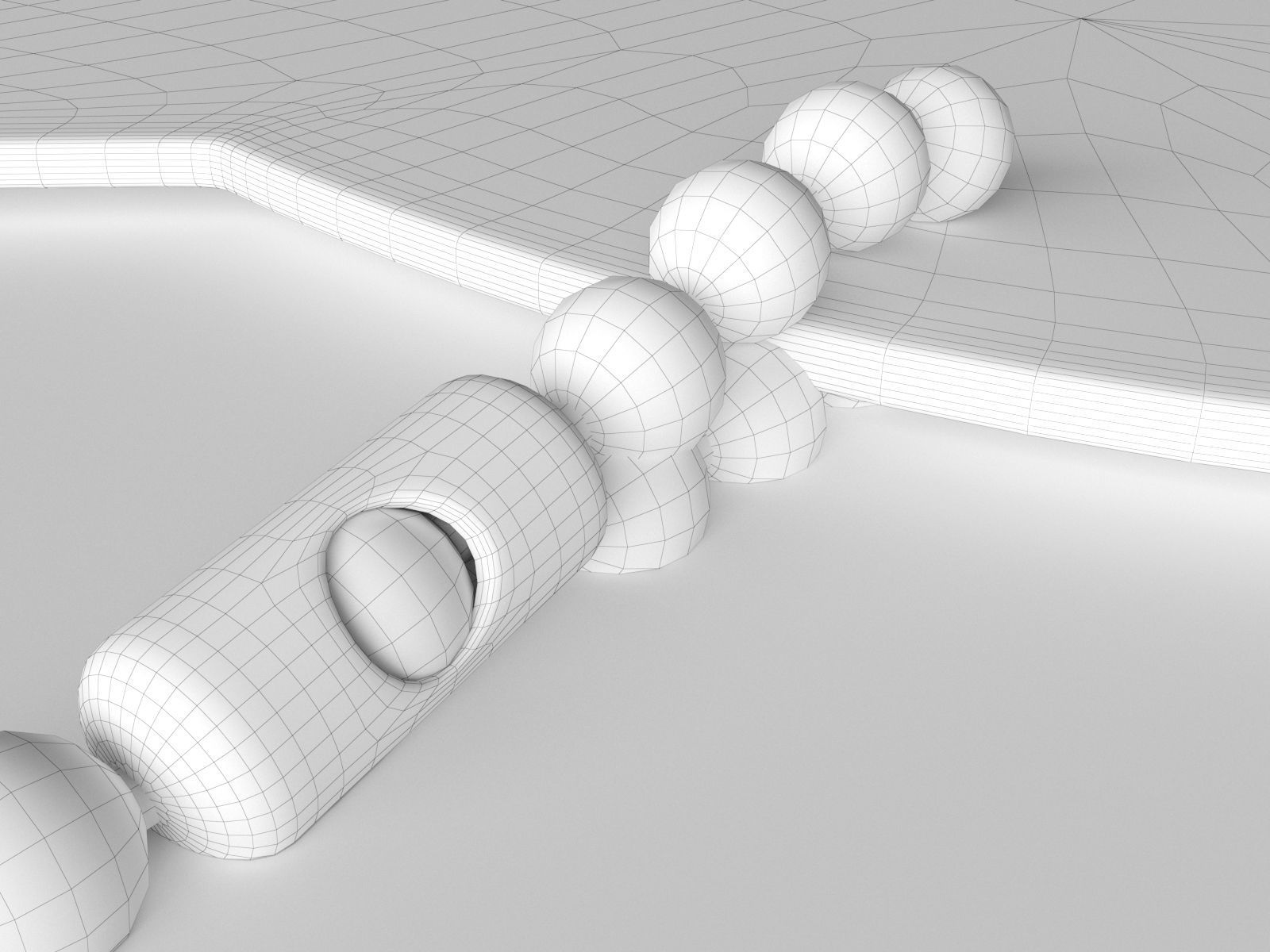 Open Sign Board 3D model_2