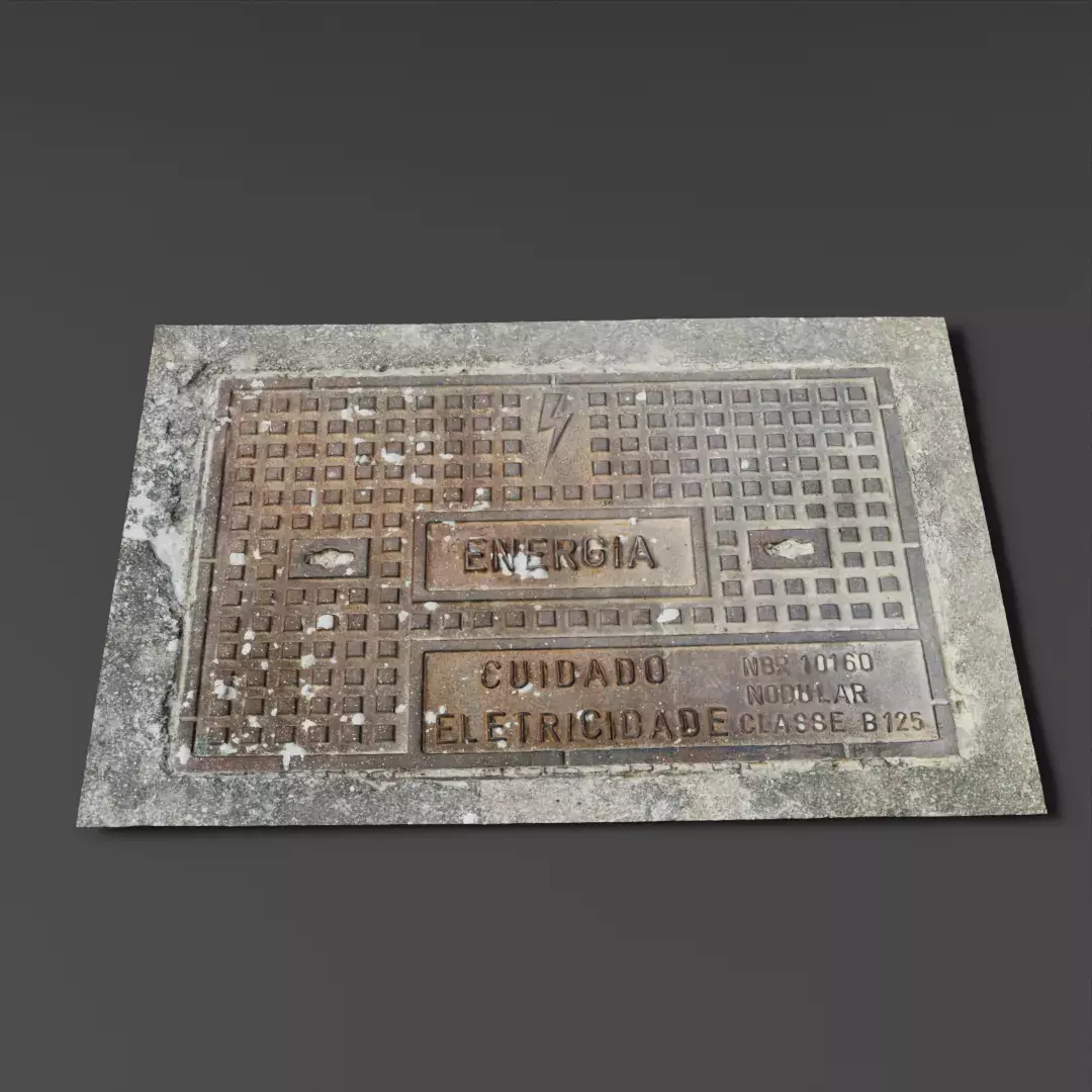 Electrical Utility Cover Scan Free 3D model