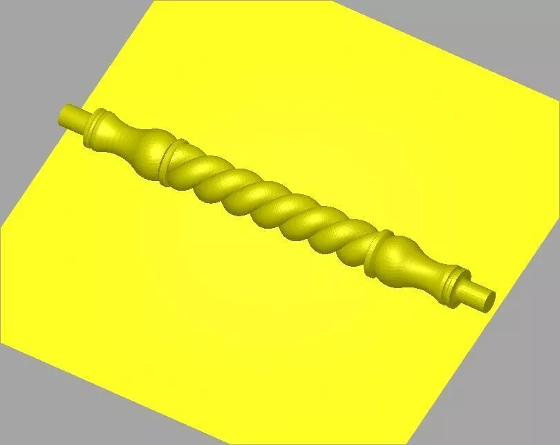 Decorative Turned Baluster STL Model 3D model