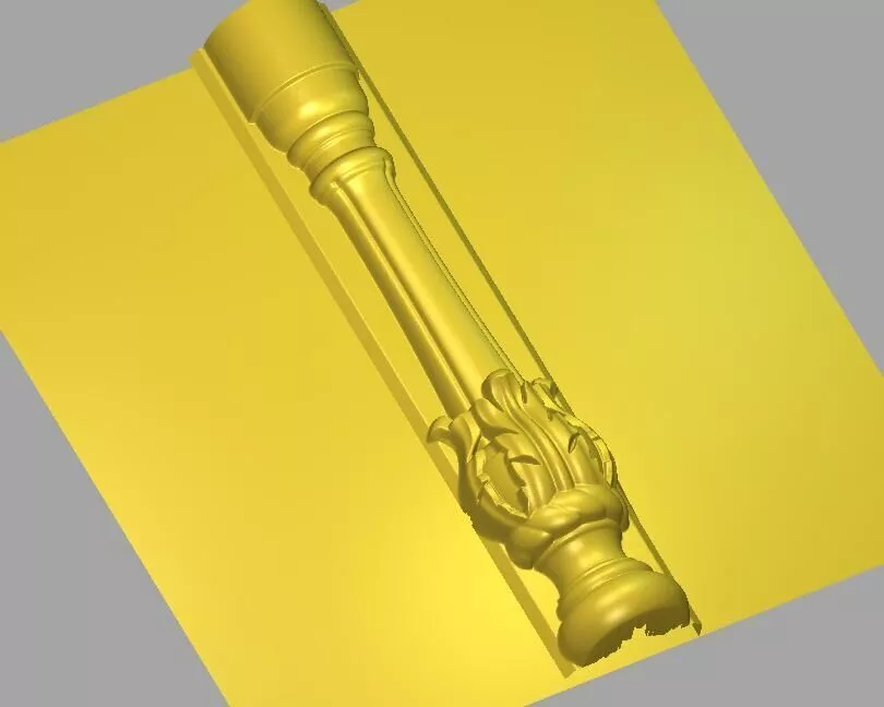 Decorative Turned Baluster STL Model 3D model