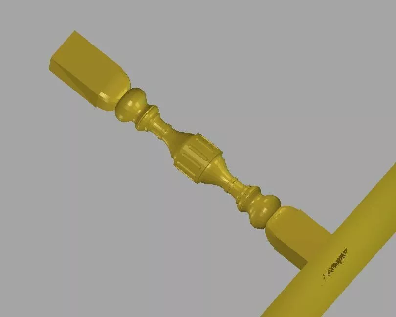 Decorative Turned Baluster STL Model 3D model