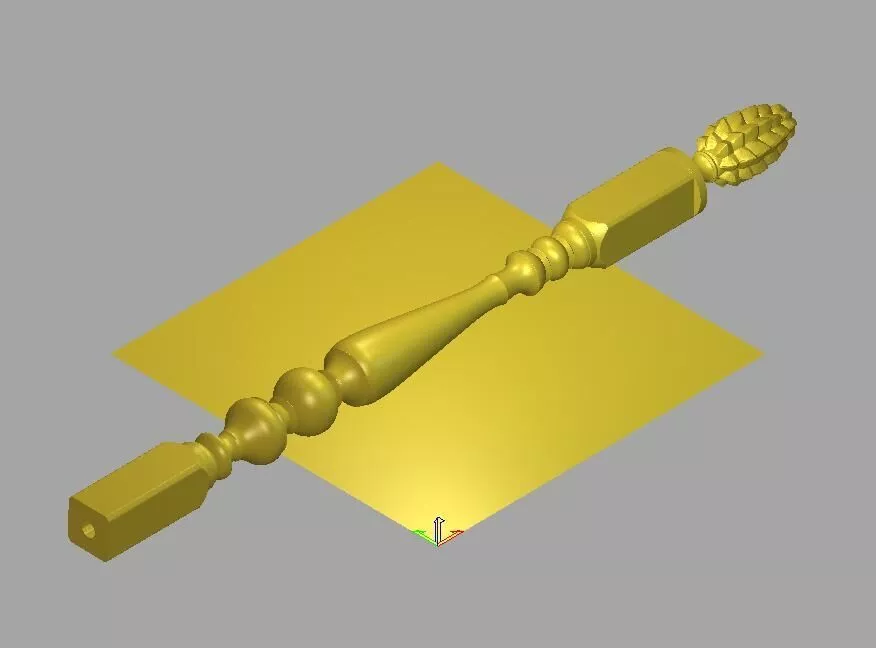 Decorative Turned Baluster STL Model 3D model