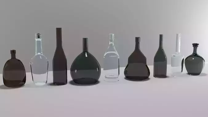 Bottles empty glass