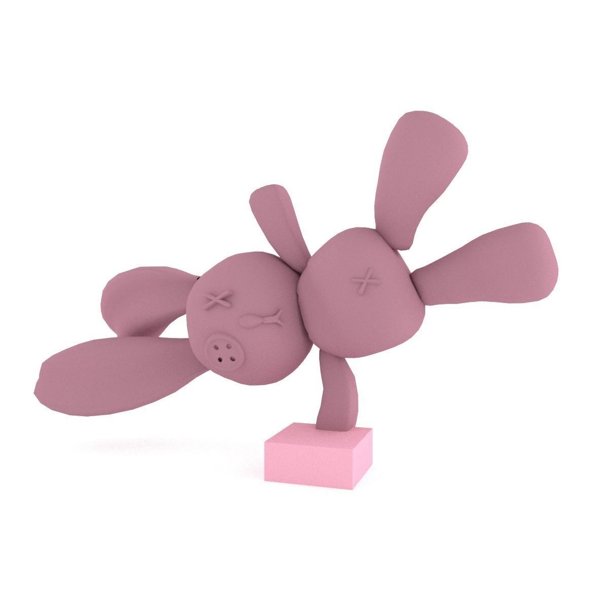 Bunny Character Free 3D model_0