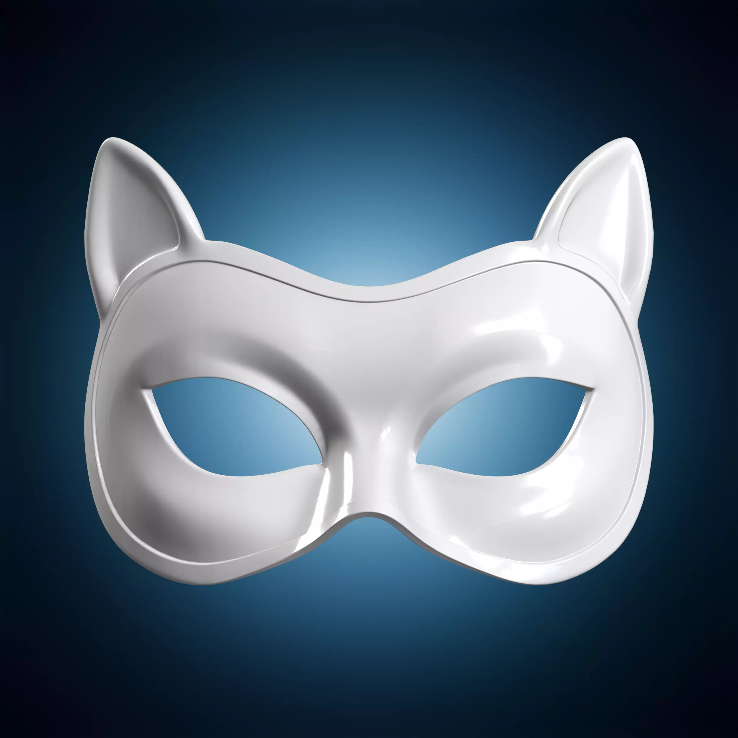 Catwoman Domino Mask 3D Printable Costume Prop 3D print model