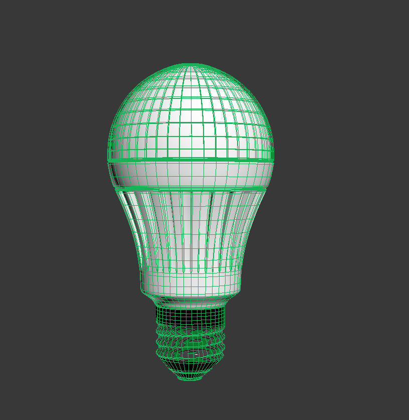 energy saver led bulb 3D model_3