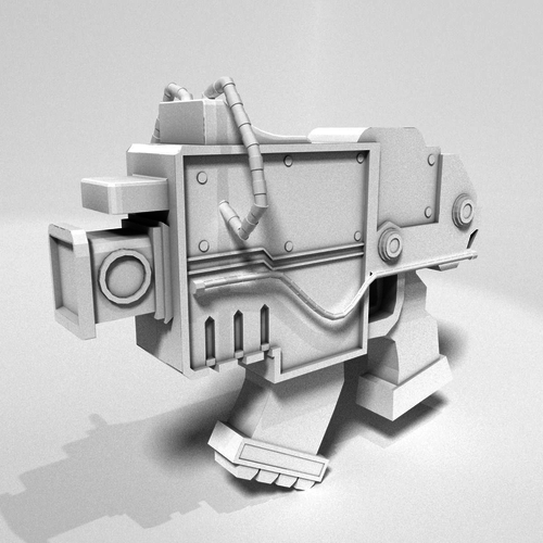 Low Poly Gun robot Free low-poly 3D model