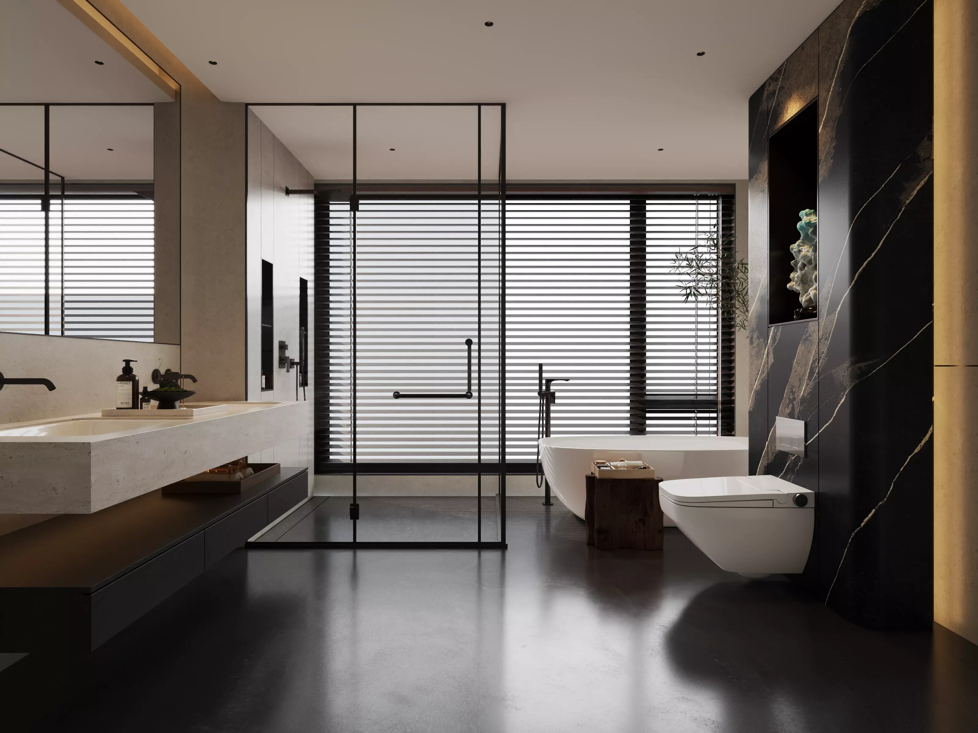 modern bathroom interior scenes03 3D model