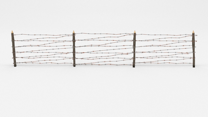 Barb Wire Obstacle 3D model