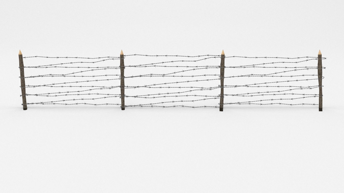 Barb Wire Obstacle 3D model