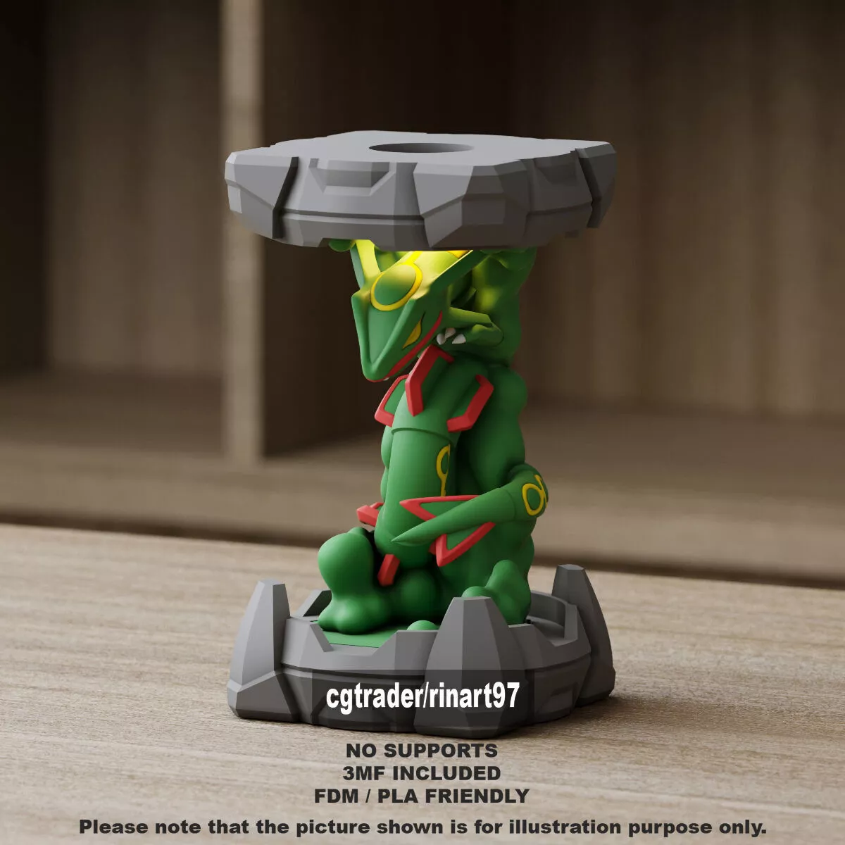 Rayquaza in the Clone Lab 3D print model