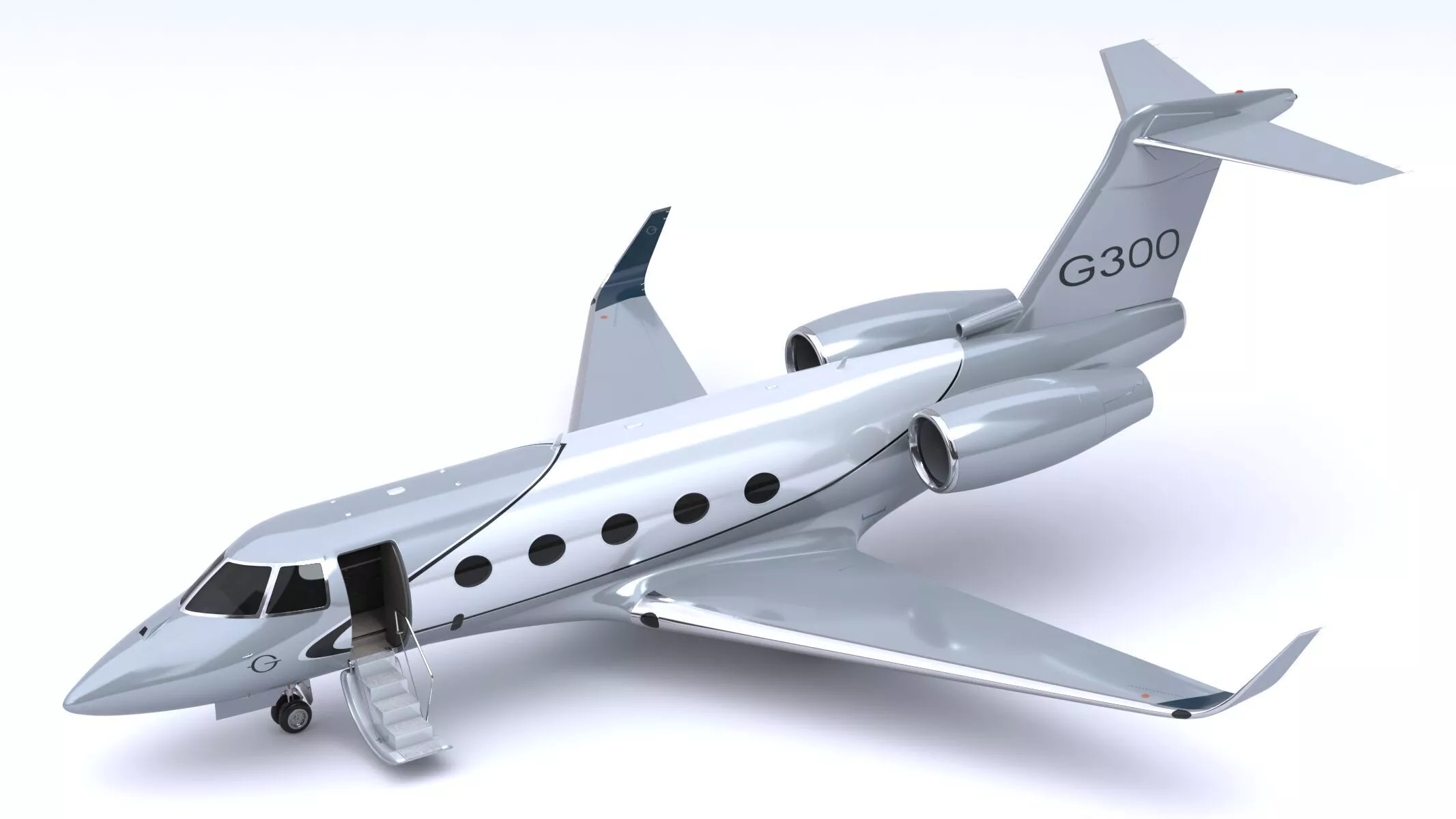 Gulfstream G300 Business Jet Aircraft 3D model