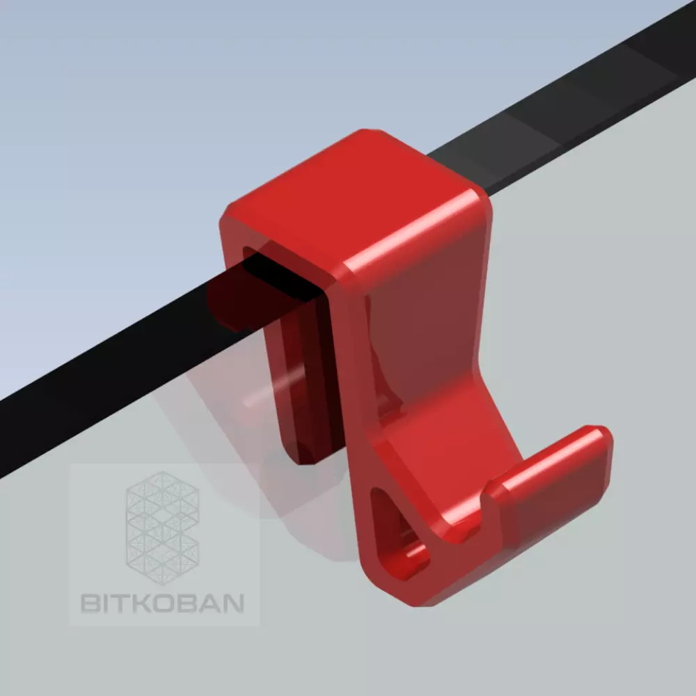 Modern and Optimized Shower Hook Free 3D print model