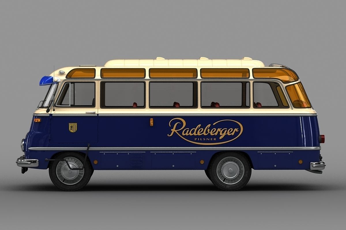 ROBUR  LO 2500  Bus  1961 3D model_1