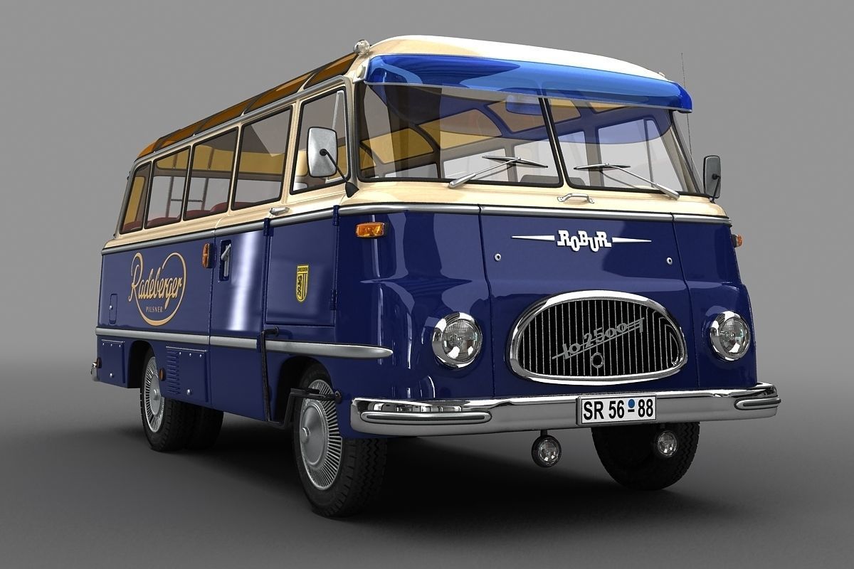 ROBUR  LO 2500  Bus  1961 3D model_3