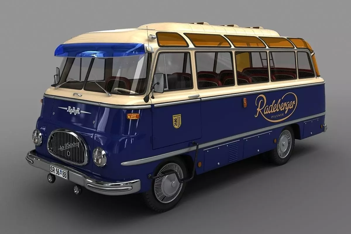 ROBUR  LO 2500  Bus  1961 3D model_0