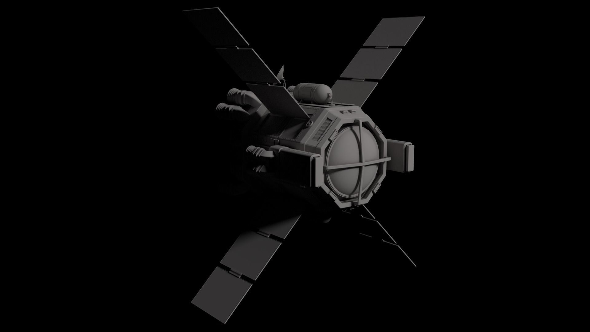 Escape Pod Spaceship complete model 3D model