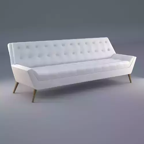 Jonathan Adler Whitaker Sofa Low-poly 3D model