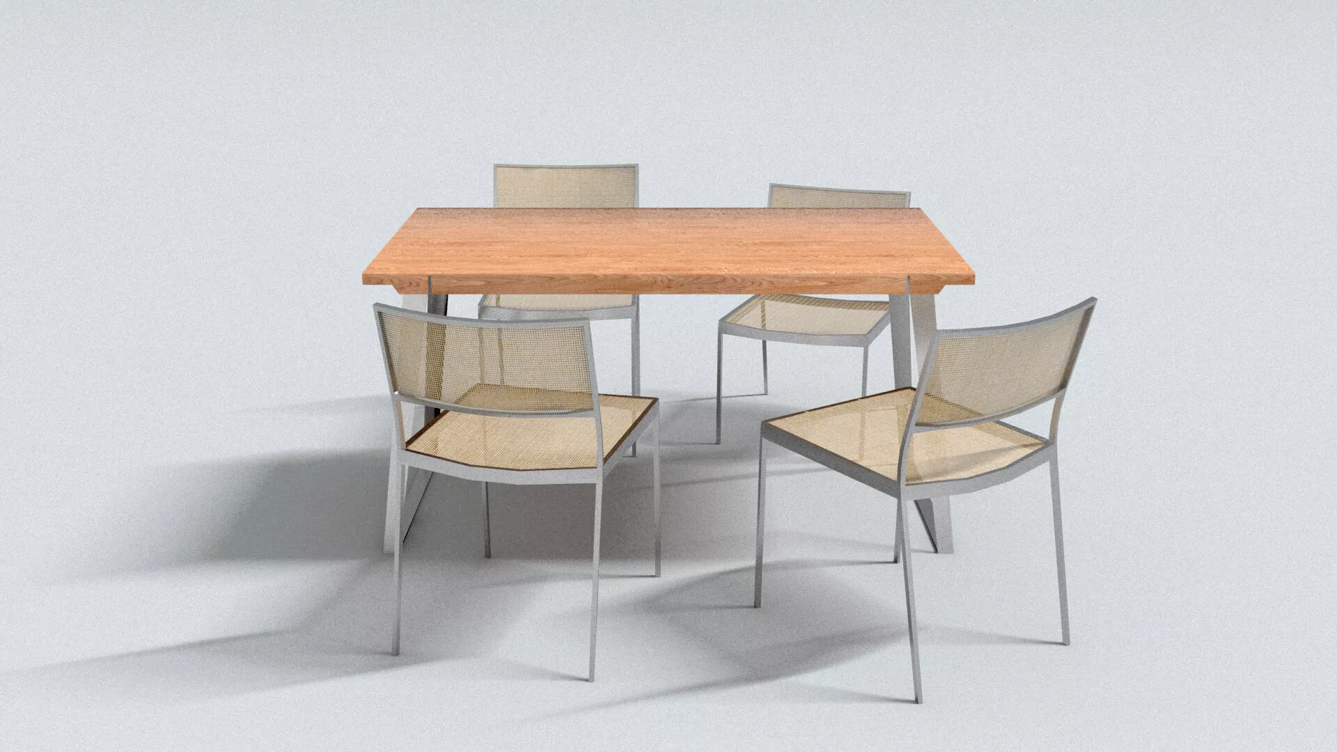 laos Table and Chairs 3D model