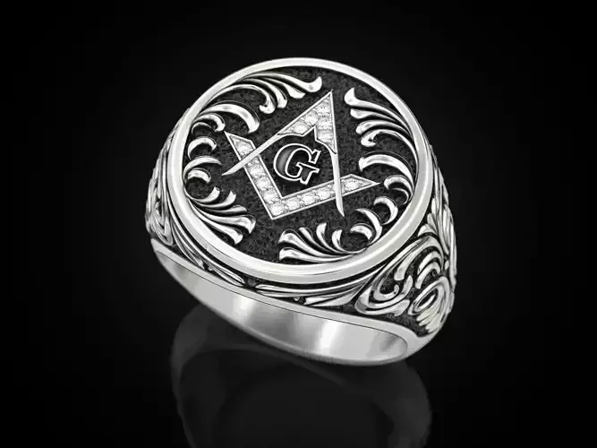 Mason Men ring Update 3D print model
