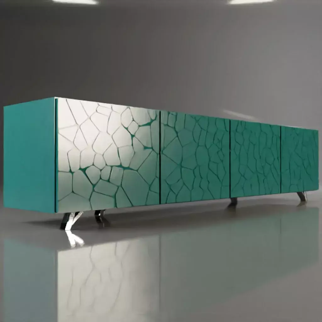 Voronoi Credenza Concept Free 3D model