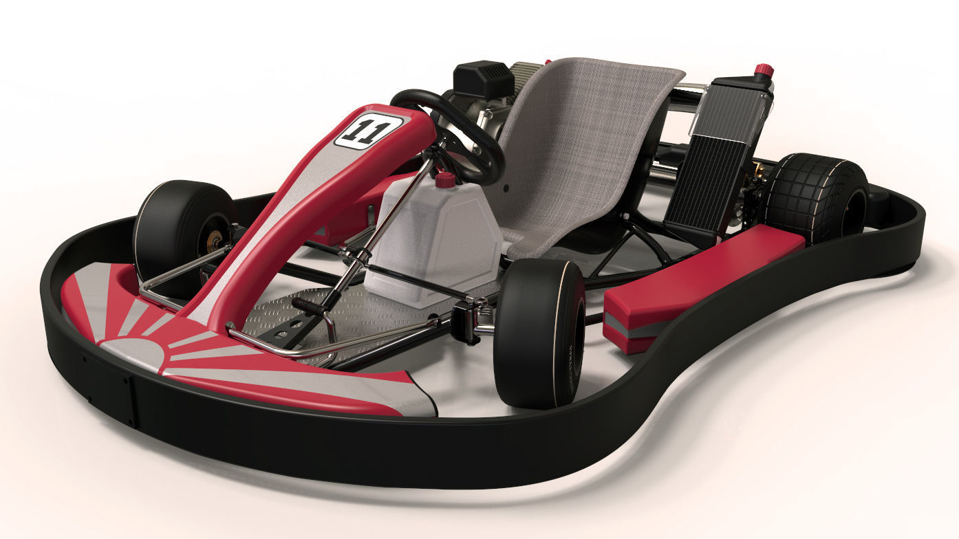 Gokart go kart 3D model_4