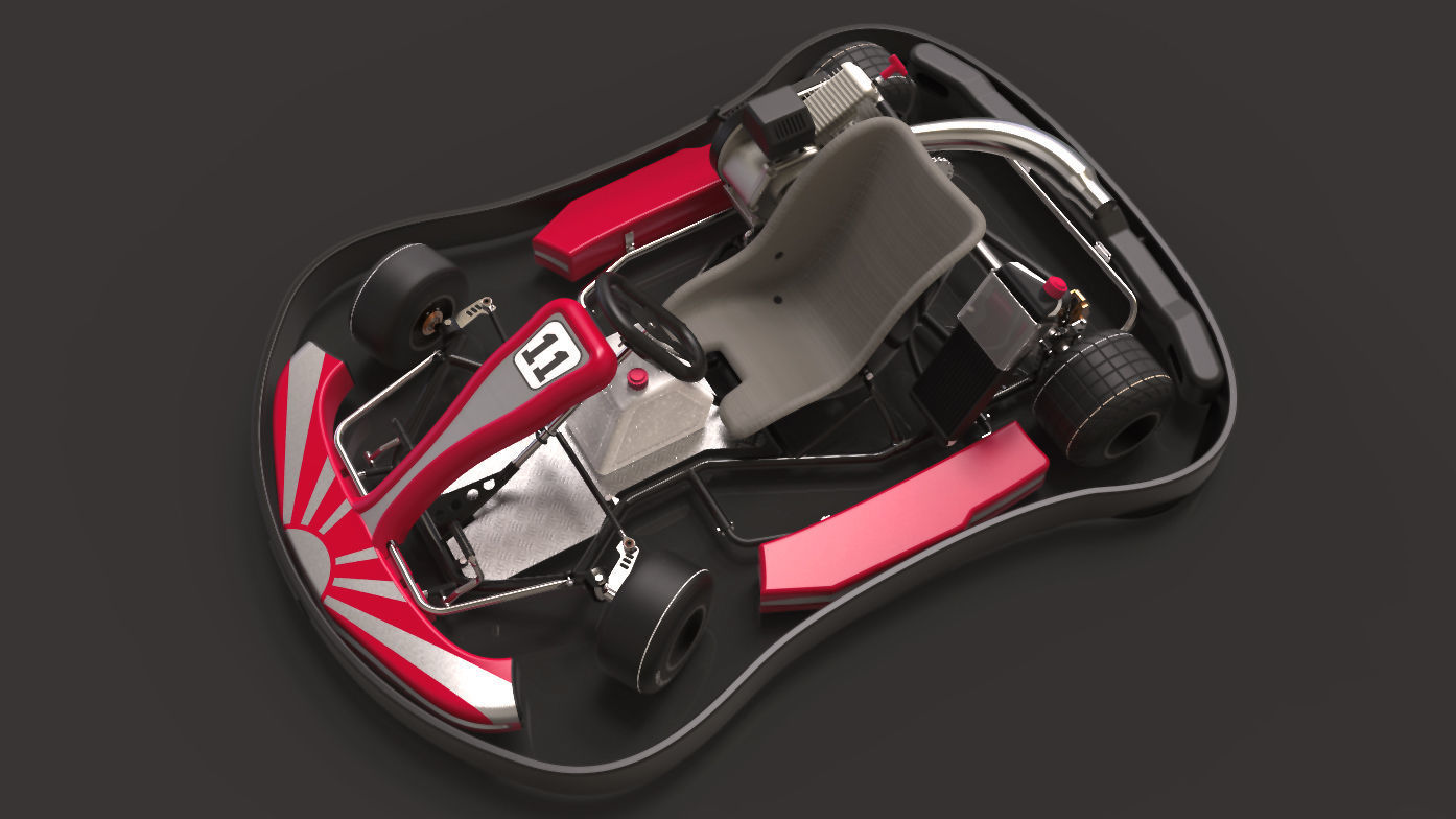 Gokart go kart 3D model_3