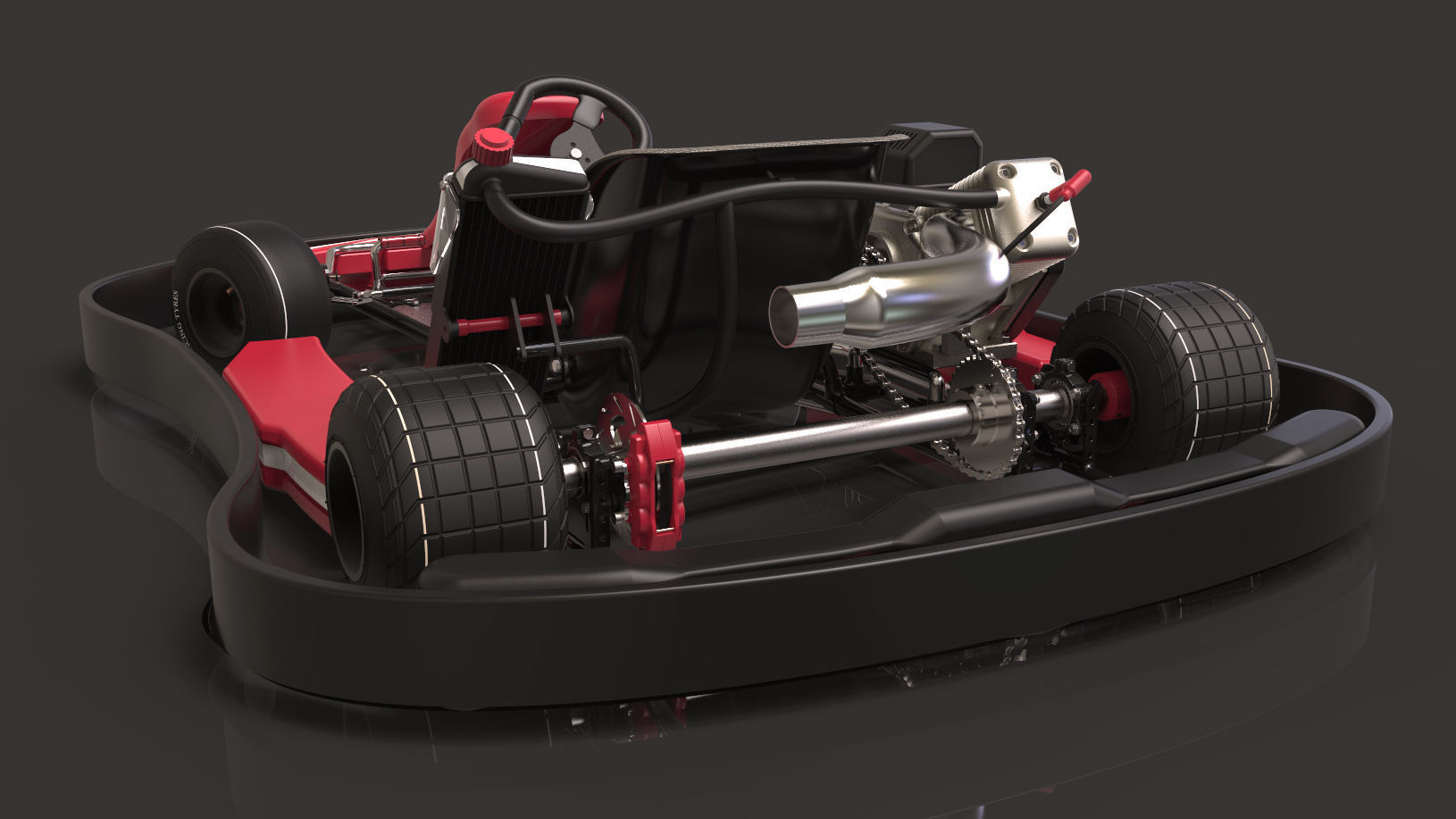 Gokart go kart 3D model_2