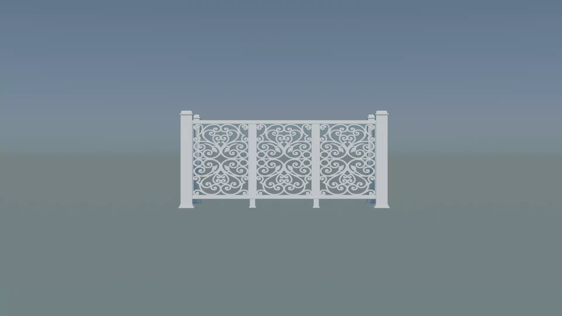 Model Railing - Balcony 3D print model