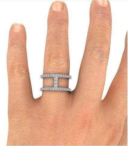 Double bridge wide band 3D print model_4