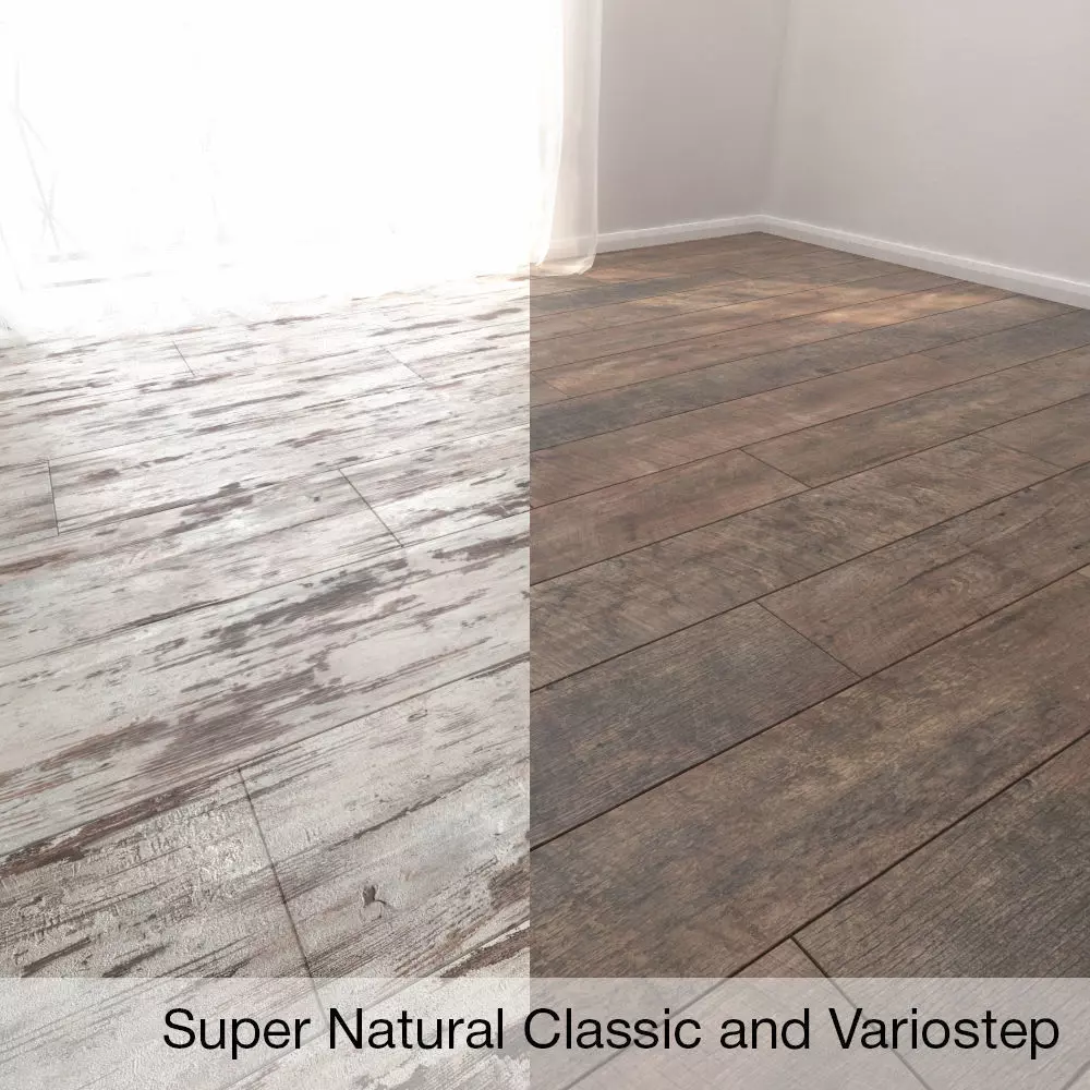 Parquet Floor Super Natural Classic 3 and Variostep 3D model