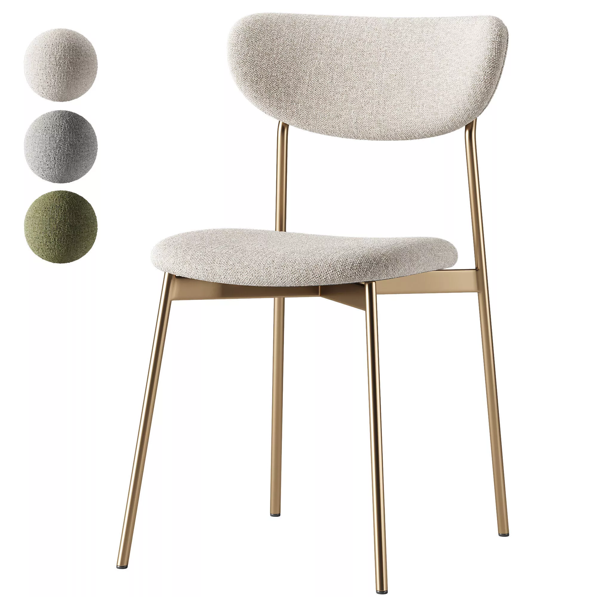 Petal Dining Chair 3D model