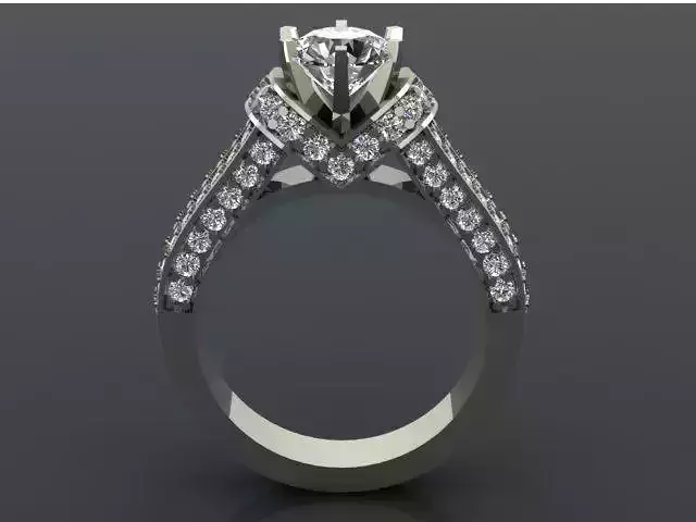 Round center split shank  3D print model