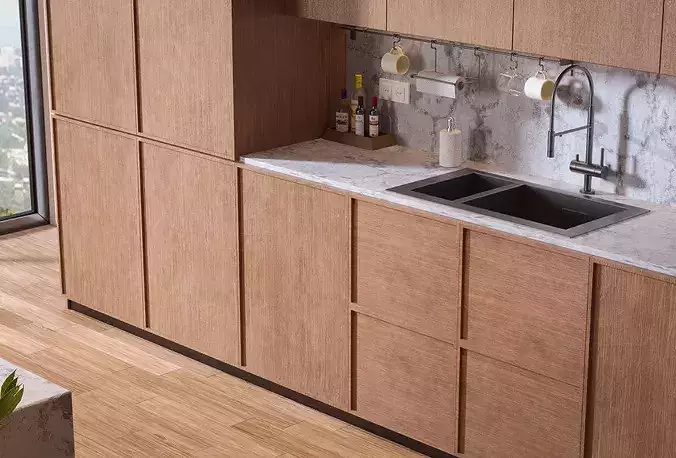 Modern Kitchen 3D model 5