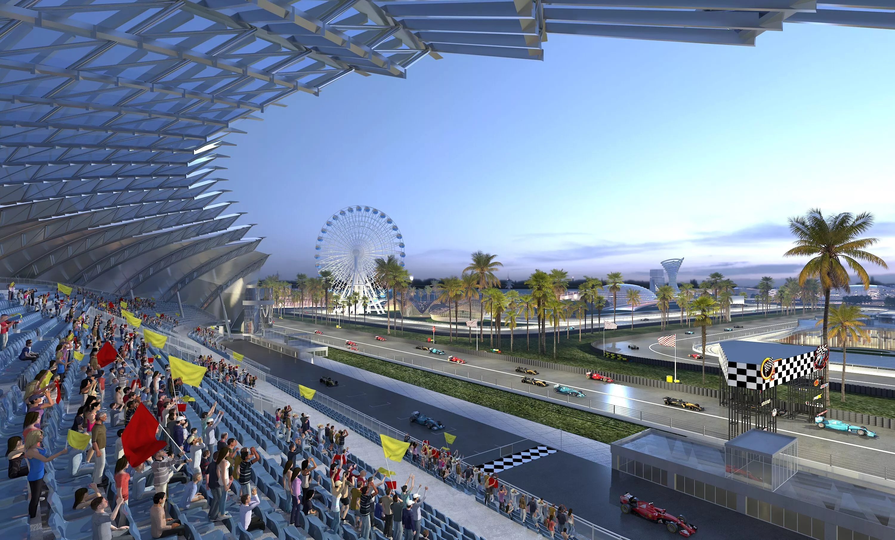 F1 Racing Park - Race Track 3D model