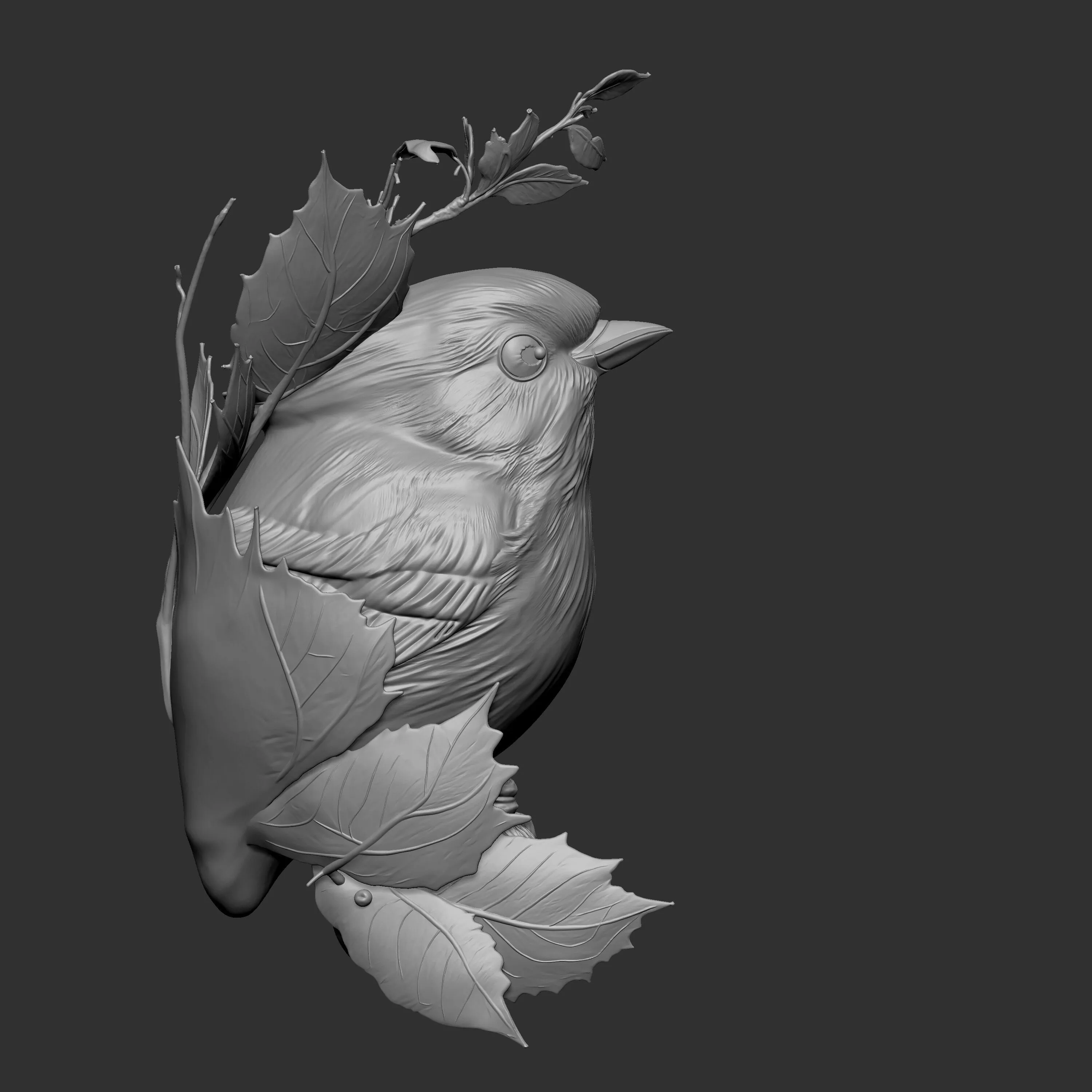 Sparrow in love 3D print model