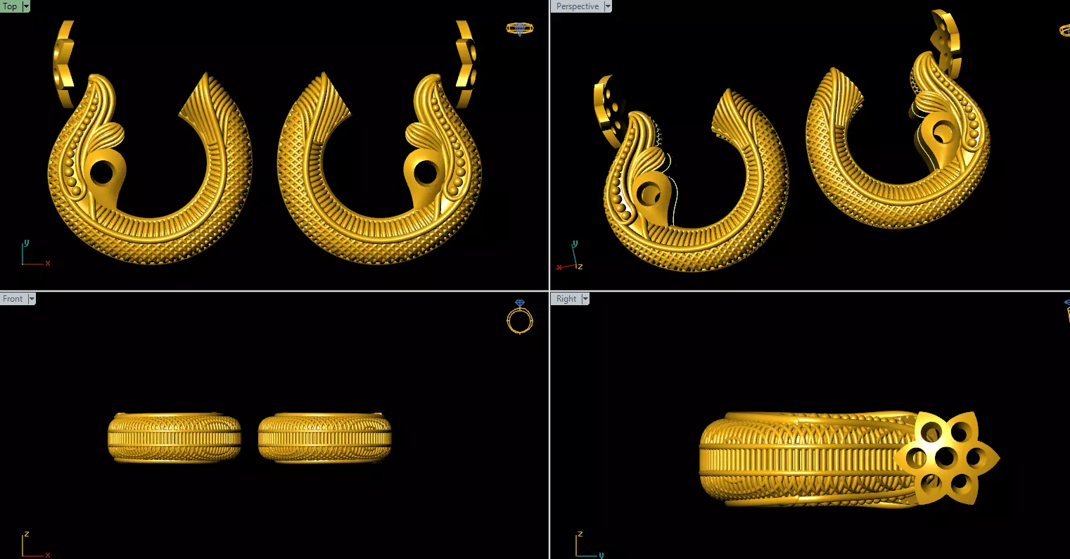 bali eairring 3D print model