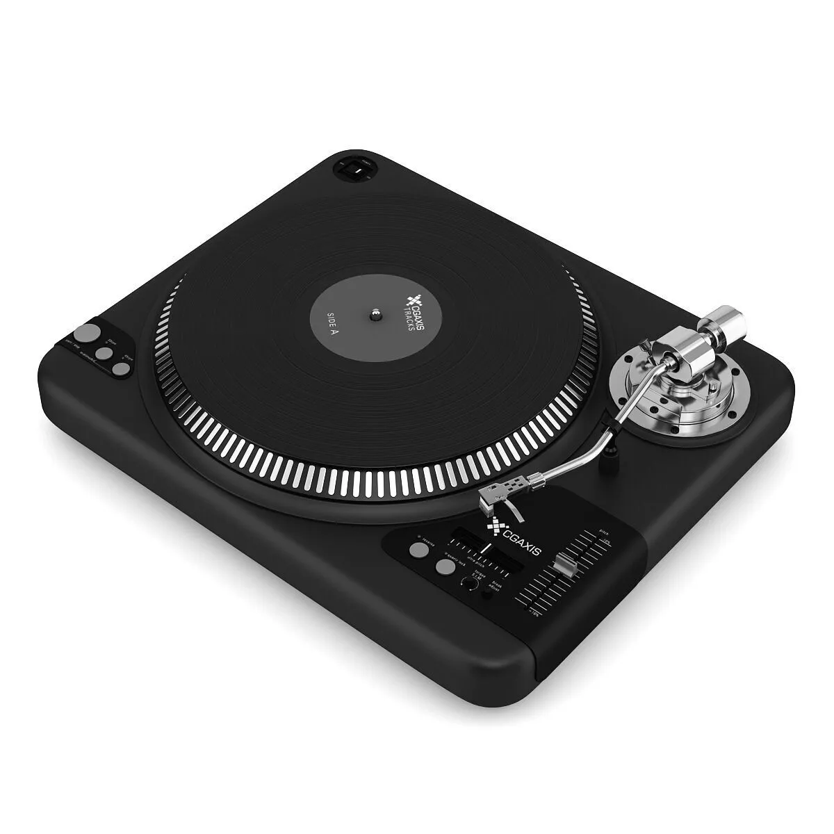 Professional DJ Turntable Vinyl Record Player 3D model