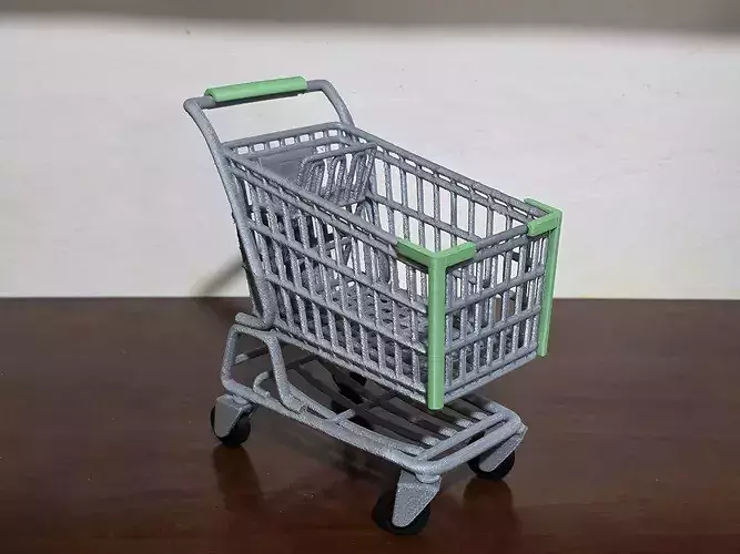 Miniature Shopping Cart for 3d printing 3D print model 5