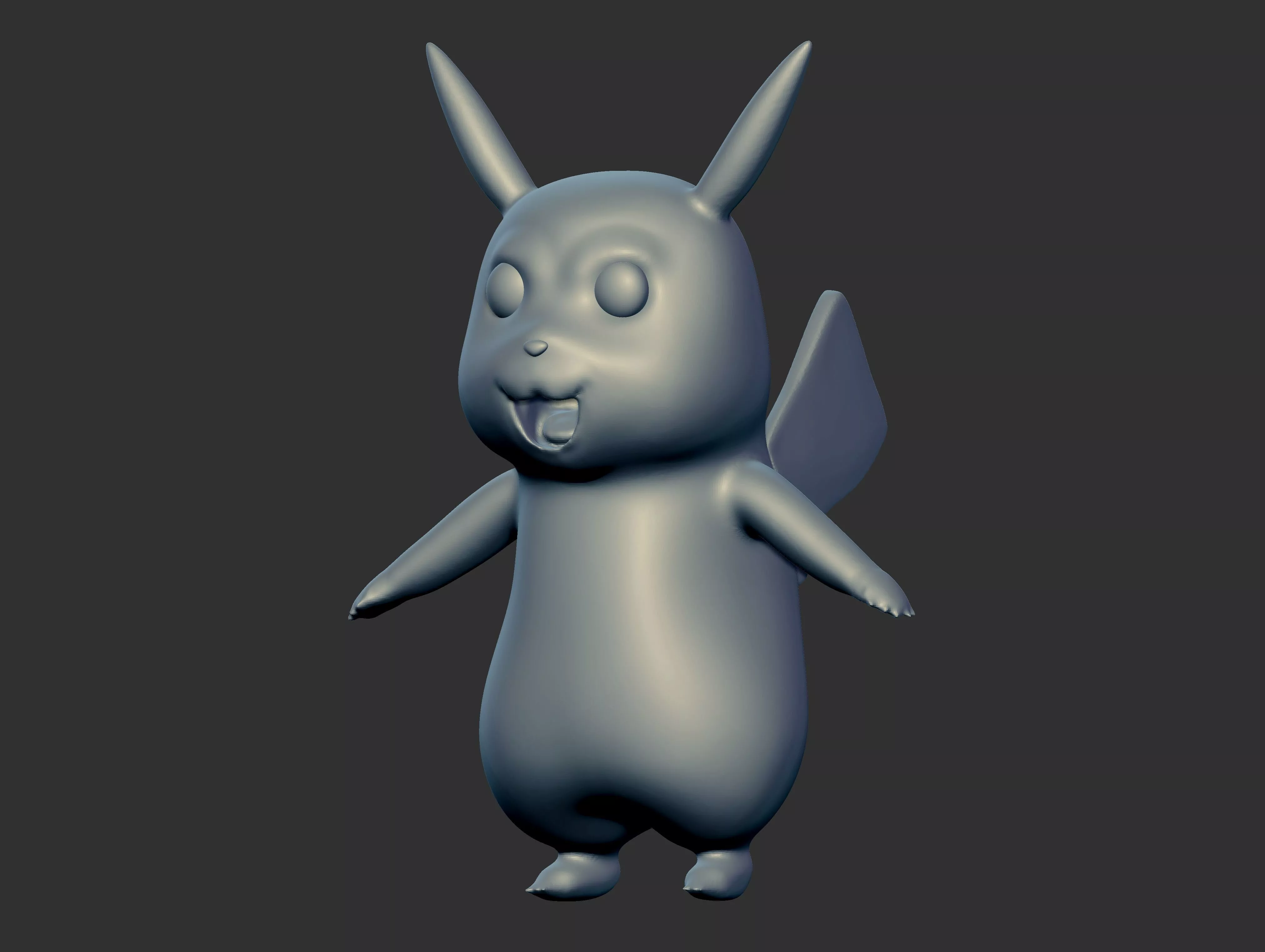 Pikachu High-Poly ZBrush Sculpt 3D model