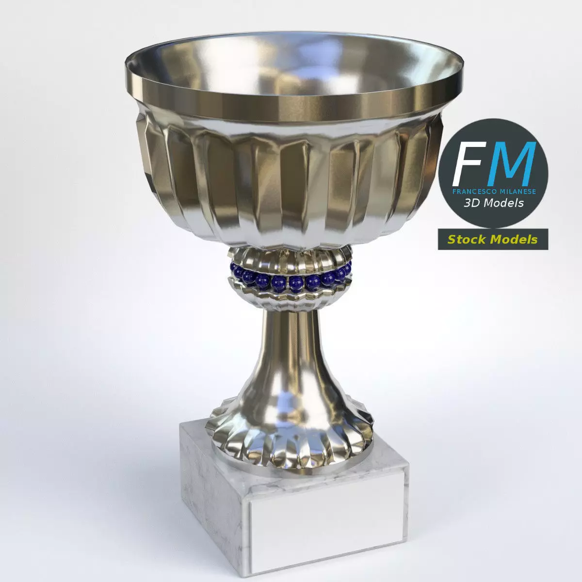 Small trophy cup 1 3D model_0