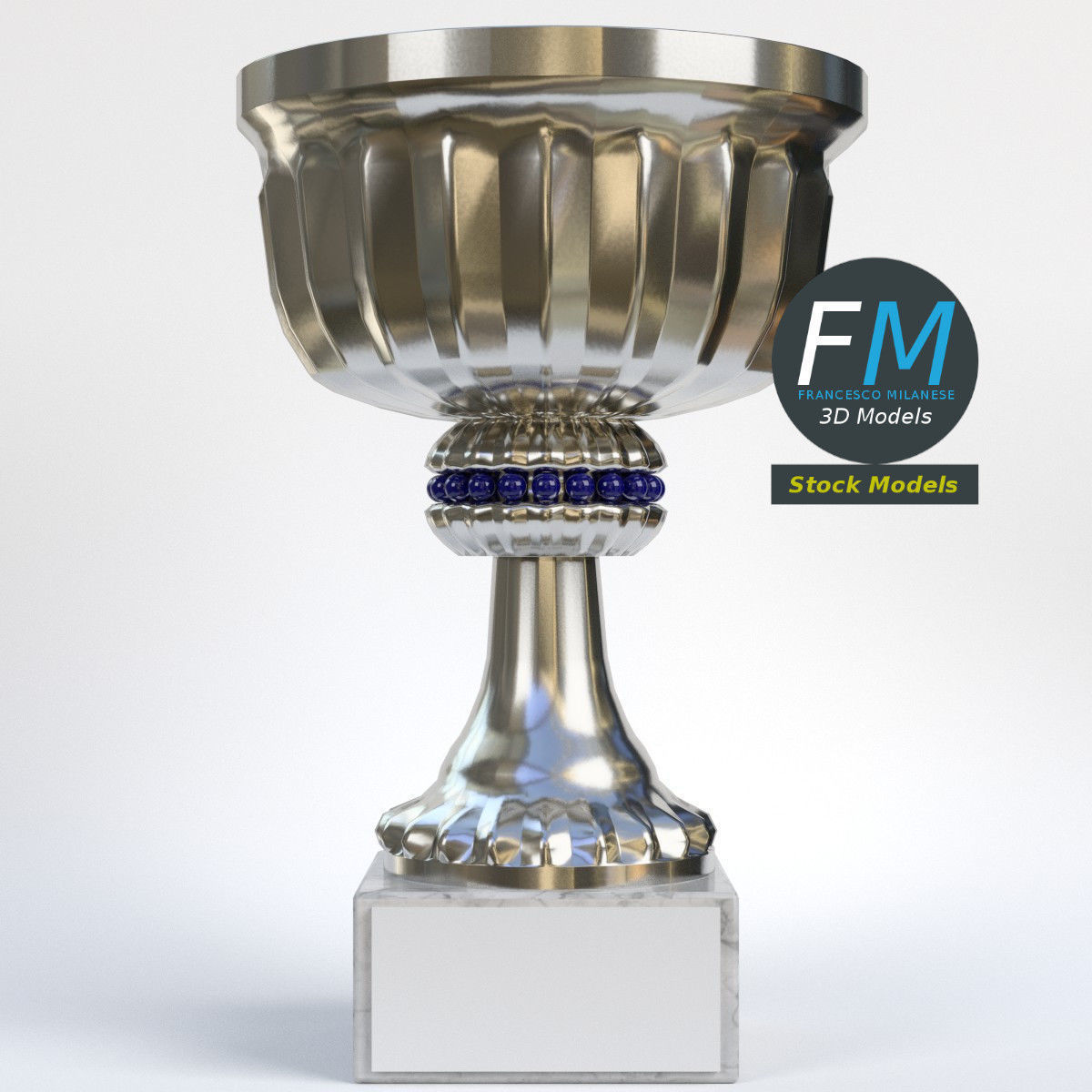 Small trophy cup 1 3D model_3