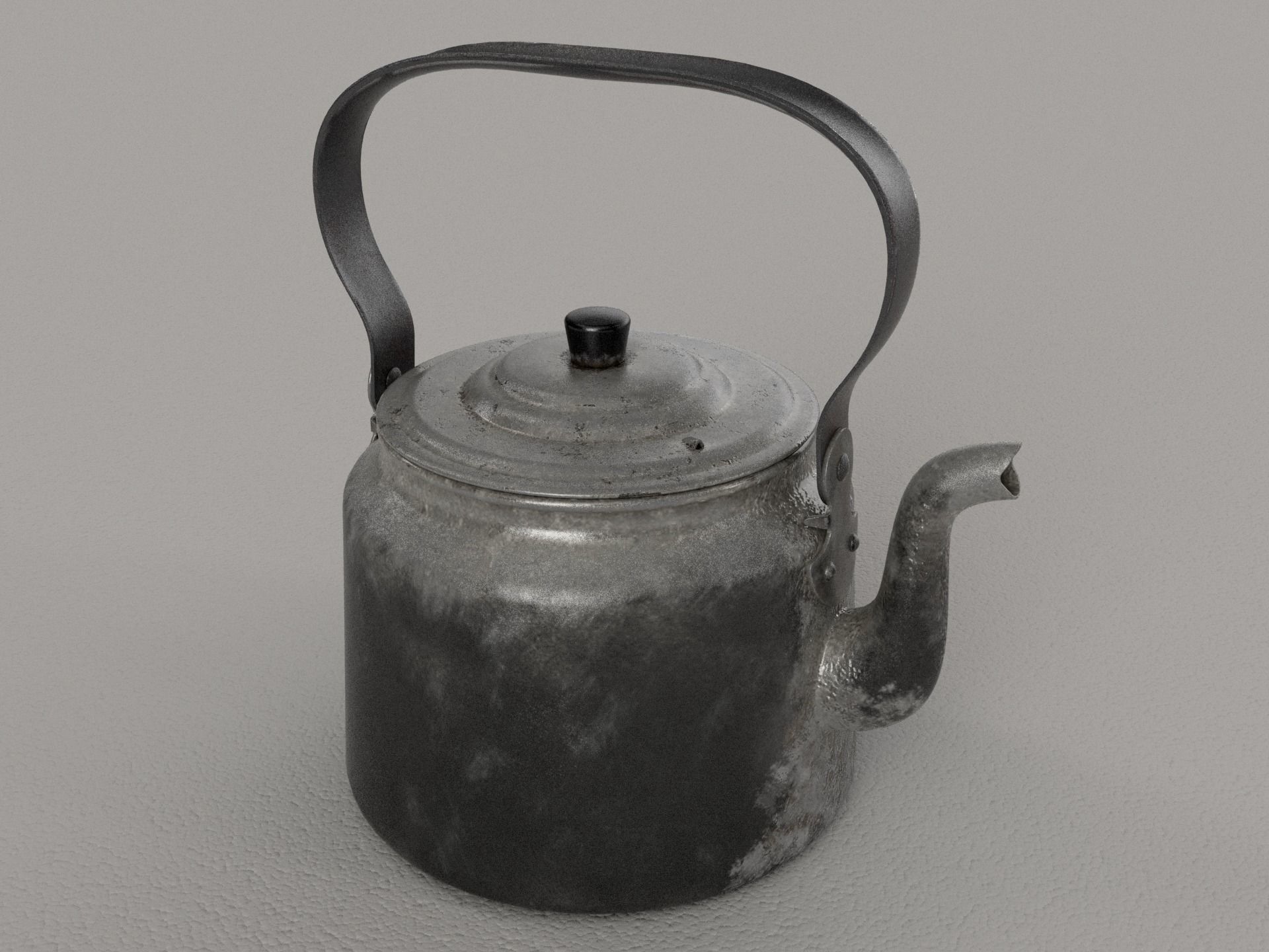 old tea pot Free 3D model_1