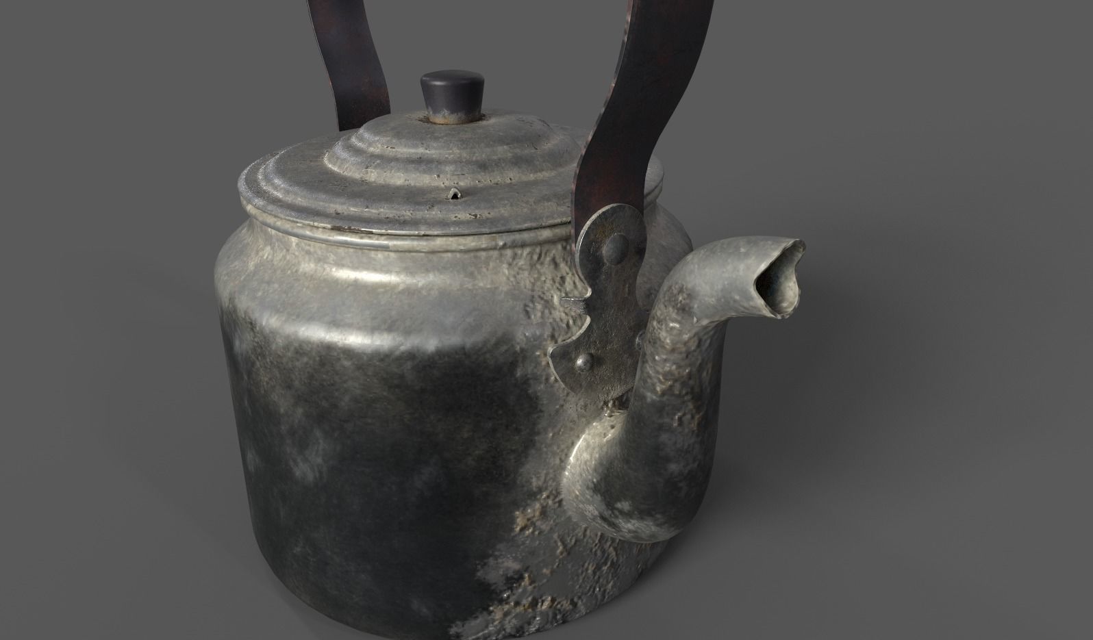 old tea pot Free 3D model_4
