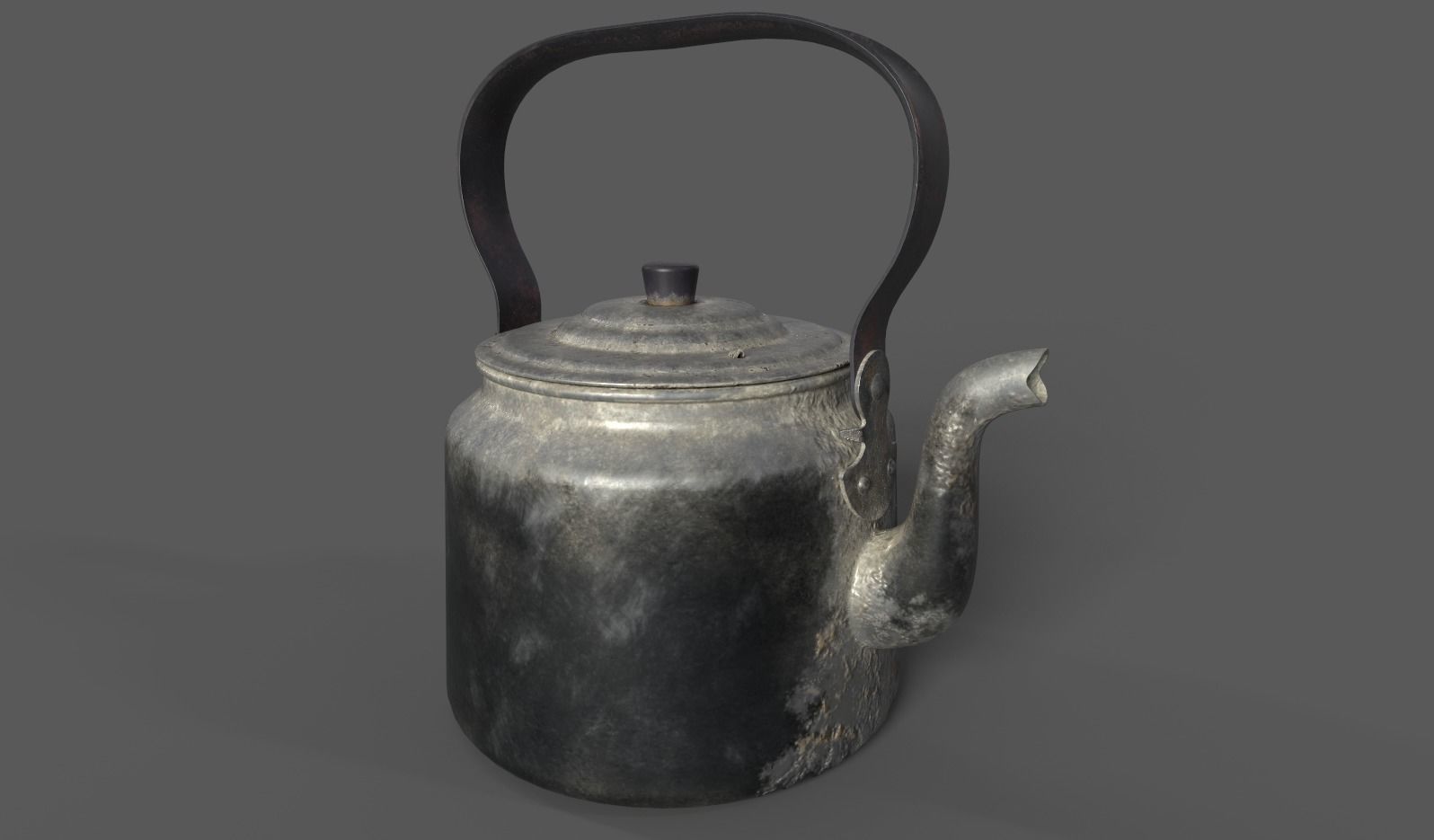 old tea pot Free 3D model_0