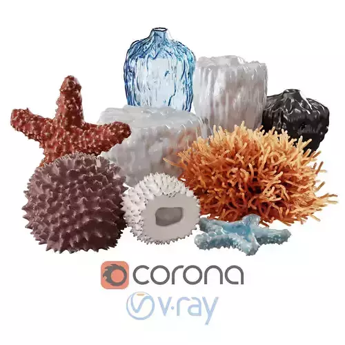 Marine decorations 3D model Marine decorations 3D model